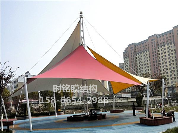武漢紫陽小區景觀涼傘棚   